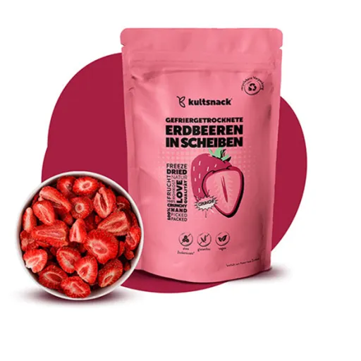 Gefriergetrocknete Erdbeeren